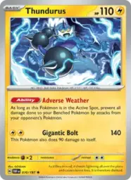 Reference image of Thundurus, Obsidian Flames