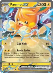 Reference image of Pawmot ex, Obsidian Flames