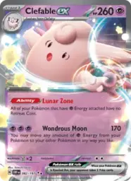 Reference image of Clefable ex, Obsidian Flames