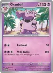 Reference image of Granbull, Obsidian Flames