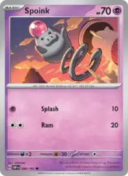 Reference image of Spoink, Obsidian Flames