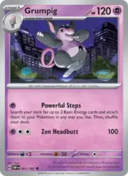Reference image of Grumpig, Obsidian Flames