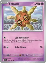 Reference image of Solrock, Obsidian Flames