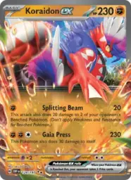 Reference image of Koraidon ex, Obsidian Flames