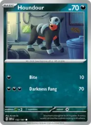 Reference image of Houndour, Obsidian Flames
