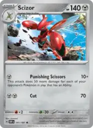 Reference image of Scizor, Obsidian Flames