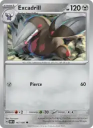 Reference image of Excadrill, Obsidian Flames