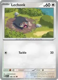 Reference image of Lechonk, Obsidian Flames