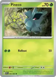 Reference image of Pineco, Paldean Fates