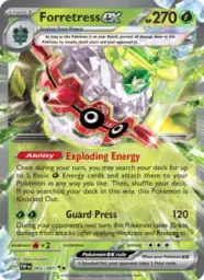 Reference image of Forretress ex, Paldean Fates