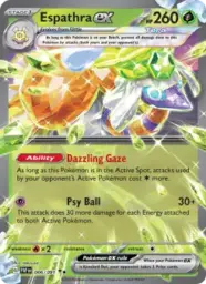 Reference image of Espathra ex, Paldean Fates