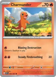 Reference image of Charmander, Paldean Fates