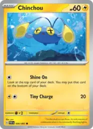 Reference image of Chinchou, Paldean Fates