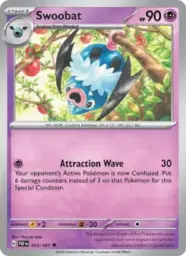 Reference image of Swoobat, Paldean Fates
