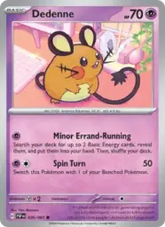 Reference image of Dedenne, Paldean Fates