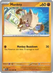 Reference image of Mankey, Paldean Fates