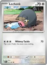 Reference image of Lechonk, Paldean Fates