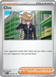 Reference image of Clive, Paldean Fates