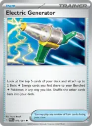 Reference image of Electric Generator, Paldean Fates