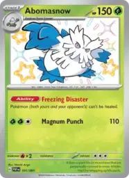 Reference image of Abomasnow, Paldean Fates