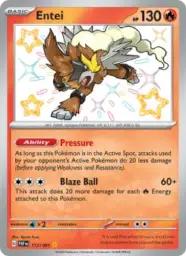 Reference image of Entei, Paldean Fates
