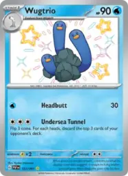 Reference image of Wugtrio, Paldean Fates