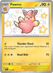 Reference image of Pawmo, Paldean Fates