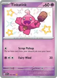Reference image of Tinkatink, Paldean Fates
