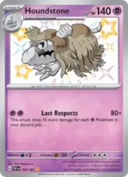 Reference image of Houndstone, Paldean Fates