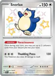 Reference image of Snorlax, Paldean Fates