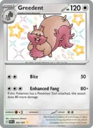 Reference image of Greedent, Paldean Fates