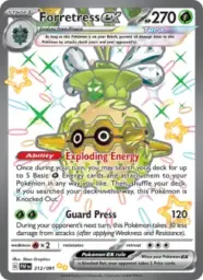 Reference image of Forretress ex, Paldean Fates