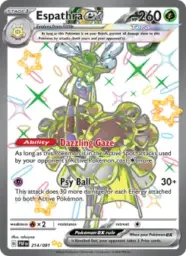 Reference image of Espathra ex, Paldean Fates