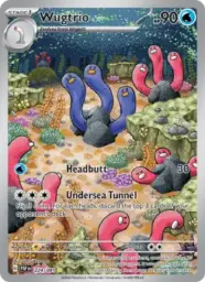 Reference image of Wugtrio, Paldean Fates