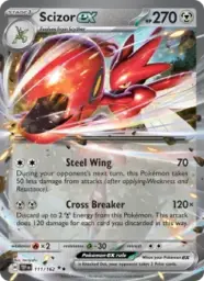 Reference image of Scizor ex, Temporal Forces