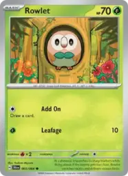 Reference image of Rowlet, Shrouded Fable