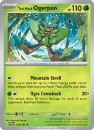 Reference image of Teal Mask Ogerpon, Twilight Masquerade