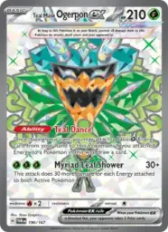 Reference image of Teal Mask Ogerpon ex, Twilight Masquerade