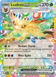 Reference image of Leafeon ex, Prismatic Evolutions
