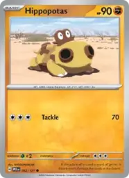 Reference image of Hippopotas, Prismatic Evolutions