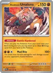 Reference image of Bloodmoon Ursaluna, Prismatic Evolutions