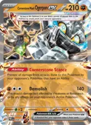 Reference image of Cornerstone Mask Ogerpon ex, Prismatic Evolutions