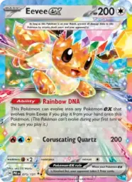 Reference image of Eevee ex, Prismatic Evolutions