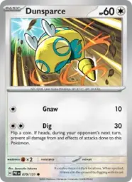 Reference image of Dunsparce, Prismatic Evolutions