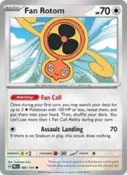 Reference image of Fan Rotom, Prismatic Evolutions