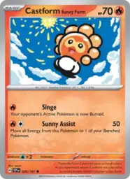 Reference image of Castform Sunny Form, Surging Sparks