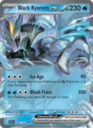 Reference image of Black Kyurem ex, Surging Sparks