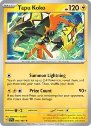 Reference image of Tapu Koko, Surging Sparks