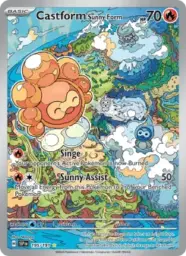 Reference image of Castform Sunny Form, Surging Sparks