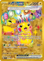 Reference image of Pikachu ex, Surging Sparks
